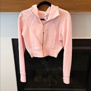 Lululemon Cropped Zip Up w Hood